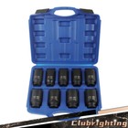 1 2  Drive Deep Impact Socket Set - Metric Axle Hub Nut Sockets 29-38mm 9pcs