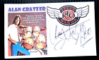 Alan Gratzer  reo Speedwagon  Drums Autographed 3x5 Index Card