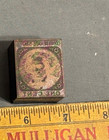 Csa Confederate States America 1862  14 One Cent Stamp Lead Cube Printing Block