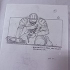 1997 Starship Troopers Original Hand Drawn Production Art Storyboard Concept Coa