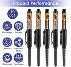 10 Pcs Deep Reach Markers Long Head Deep Hole Marker Pens 45mm Long Nose Marker