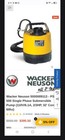 Wacker Neuson Ps 500 Electric Dewatering Pump 2 3hp 2in 58 Gpm 92 Ft