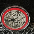 1992 Santa Merry Christmas Peace Of Earth 1 Troy Ounce 999 Silver Round Coin