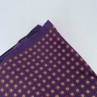 Eton Pocket Square Mens One Size Purple Red Floral Geometric Silk Formal Nwt