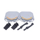 Pair Aluminum Turntable Wheel Alignment 360   Rotating Turn Plate Garage Tool Us