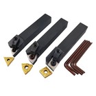 Aszlbym 5 8  36pcs Indexable Carbide Lathe Turning Tool Insert Holder Bit Set   