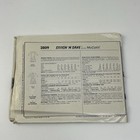 Dress Size 12-16 Vintage 80s Uncut Pattern 2809 Asymmetrical Seam Line V-neck