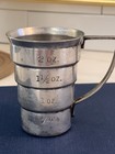    vintage Napier Stepped Silver Plate Jigger Art Deco 1930s Bar Barware Cocktail