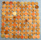 Large Lot Of 100 Vintage Wooden Nickels Tokens Wood Coin Collection  100-2