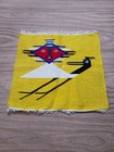 Vintage 1940   s Handmade Mexican South American Woven Wool Wall Hanging