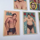 Sumo Taiho And Other Players  Rare Menko Card Vintage Set Of 7