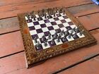 Historical Chess Set W Luxury Chessboard - Unique Chess Board - Handmade Game