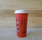 Starbucks 2019 Holiday Reusable Red Hot Cup Grande 16oz Bpa Free Plastic Coffee
