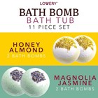 Bath Bombs Gift Set For Women And Men  10 Oversized Two Tone Fizzies    