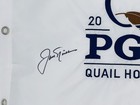 Jack Nicklaus Signed 2025 Pga Championship Golf Pin Flag Quail Hollow Bas J48