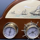 Vtg Sunbeam Weather Station Barometer Thermometer Humidity Nautical Decor
