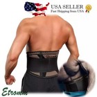 Copper Lumbar Waist Support Brace Belt Lower Back Pain Relief For Men Women 