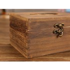 Wood Tissue Box Retro Napkin Case Cover Wooden Tissue Paper Holder