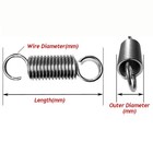 Extension Spring Spring Steel Small Dual Hook Tension Spring 0 4mm Wire Dia