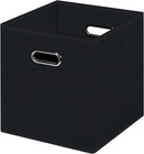 Black Foldable Storage Cubes Bins   Fabric Storage Box Cubes Organizer Basket   