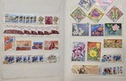 Vintage International Stamp Album Collection - 100  Stamps From Australia  Usa  