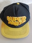 Super Mario Bros Hat Adjustable Embroidered Mario Logo Gamer Cap Kids Vintage