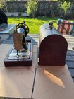 Antique 1900 Singer Hand Crank Sewing Machine   Case Excellent Condition Tested