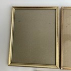Vintage Assorted Lot Of 3 Small Picture Frames Gold Rectangle Grandmacore 5x7