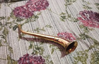 Antique Brass Ear Trumpet Horn Vintage Hearing Aid Collectible