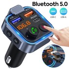 Bluetooth 5 0 Car Fm Wireless Fm Transmitter Adapter 2usb Pd Charger Hands-free