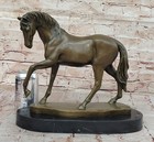 Genuine Solid Bronze Sculpture Statue Hot Cast Superb By Mene Stallion Horse Art