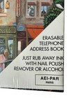 Aei-par Erasable Telephone Address Book Illustrated Cover Vintage