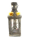 Antique Moroccan Perfume Bottle Clear Glass Collectable