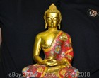 8 8  Old Chinese Bronze Cloisonne Buddhism Shakyamuni Amitabha Buddha Statue