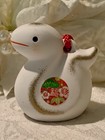Dorei White Clay Bell Snake Ornament Japanese Zodiac Japan Celebrate Good Luck