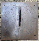 Vintage Brass Sundial    time Flies On The Wing    20 5cm Outdoor Garden Feature