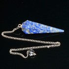 40-45 Mm Natural Lapis Dowsing Pendulum 6 Facet Healing Reiki Positive Crystal