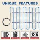 Maxkosko Electric Floor Heat Mat Kit  120v Underfloor Radiant Heating System