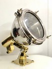 Old Ship Antique Original Steel   Brass Salvage Cargo Wall Spot Light Set Of 5