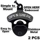 Wall Mounted Bottle Opener Stainless  Black White Screw In Wall Beer Cap Open   