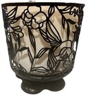 Bath   Body Works Hummingbird Black Metal 3-wick Pedestal Candle Holder