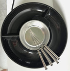 Nostalgia Electric Fondue Party Set     10 Oz Melting Pot  4 Forks