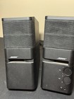 Bose Mediamate Stereo Pc Speaker Set  Adapter  Duel Inputs  Tested   Works Great