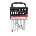 22 Piece Combination Wrench Set Metric Sae Chrome Vanadium Steel Carrying Case