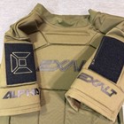 Exalt Paintball Men L xl Olive Green Alpha Padded Chest Protector Compression