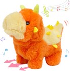 Walking Dinosaur Interactive Electronic Pet Plush Toy Stegosaurus Roaring And   