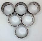 Set Of 6 Numbered French 950 Silver Napkin Rings  at  Initials  C  1920s  129g