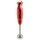 Ovente Immersion Electric Hand Blender With Stainless Steel Blades  Red Hs560w