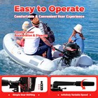 Gas-powered Outboard Motor Fishing Boat Engine 3 5-7hp 2 4-stroke Air water Cool
