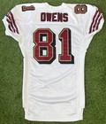 San Francisco 49ers Terrell Owens Vintage 2003 Team Issued Football Game Jersey